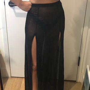 Beach cover up skirt